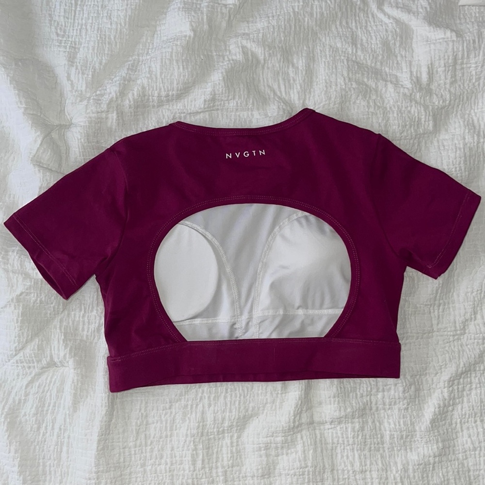 NVGTN Open Back Crop Top